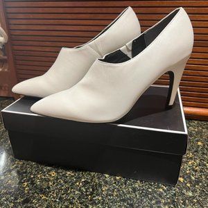 Charles by Charles David White Leather Heels